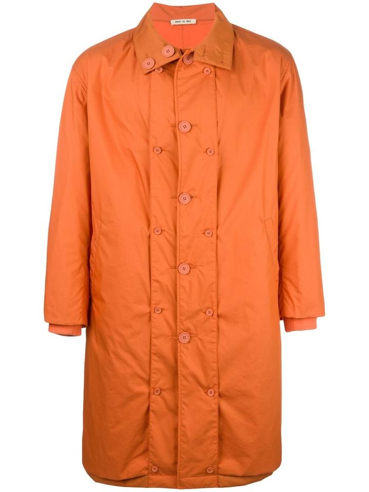 Marni Multi Layered Coat, Men's, Size: 46, Yellow/orange, Cotton/polyamide