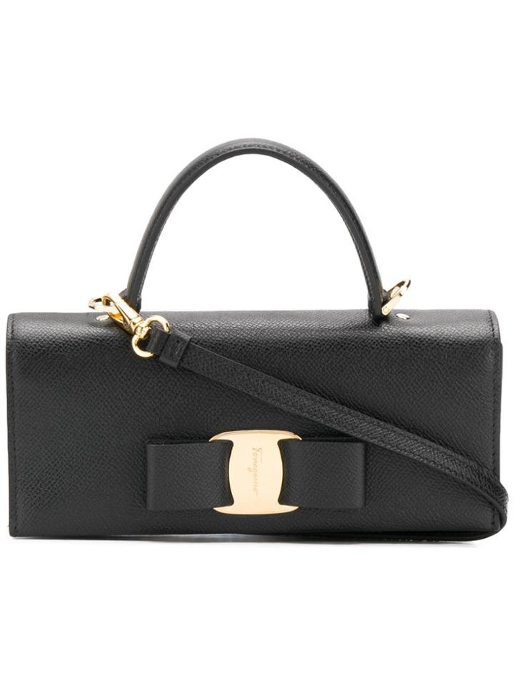 Salvatore Ferragamo Vara Bow Mini Tote - Black