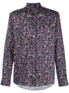 Etro New Warrant Floral Shirt - Blue