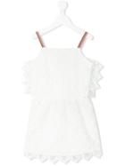 No21 Kids - Embroidered Dress - Kids - Cotton/polyester/spandex/elastane - 10 Yrs, White