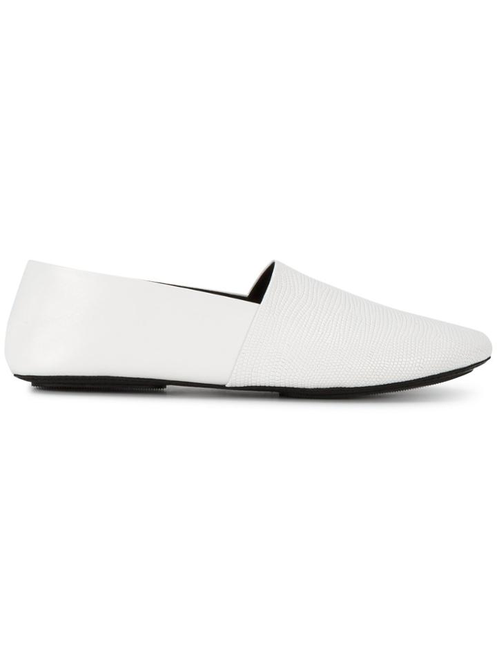 Newbark Jacks Flat Slip On Loafers - White