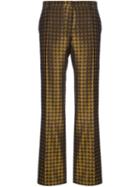 Etro Jacquard Tailored Trousers, Women's, Size: 42, Brown, Silk