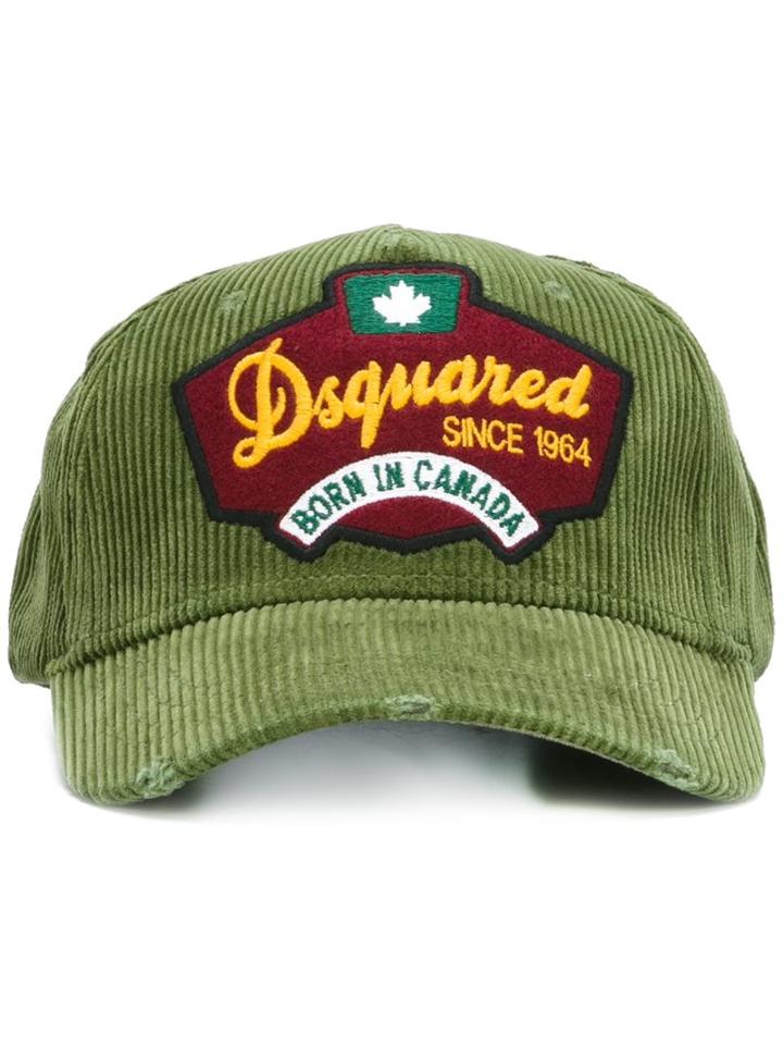Dsquared2 'born In Canada' Baseball Cap, Men's, Green, Cotton