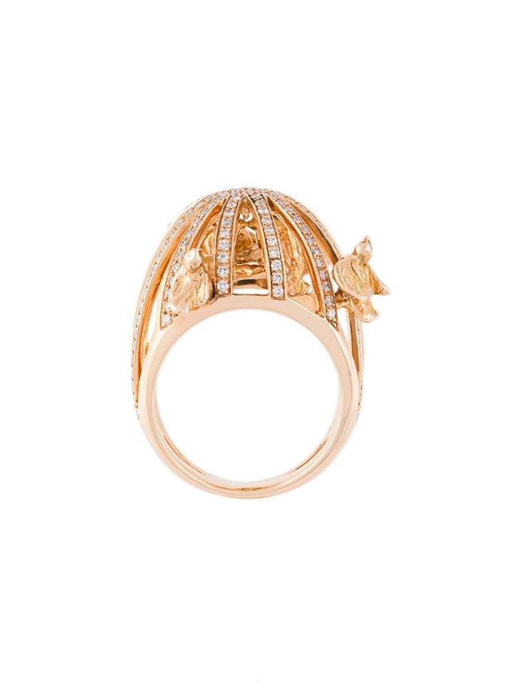 Christina Debs Bird Cage Diamond Ring, Women's, Size: 54, Metallic