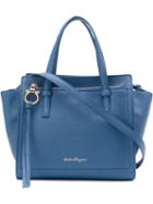 Salvatore Ferragamo - Small Tote Bag - Women - Leather - One Size, Blue, Leather