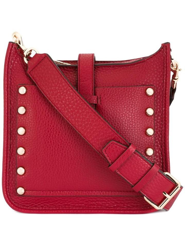 Rebecca Minkoff Studded Detail Crossbody Bag, Women's, Red, Calf Leather