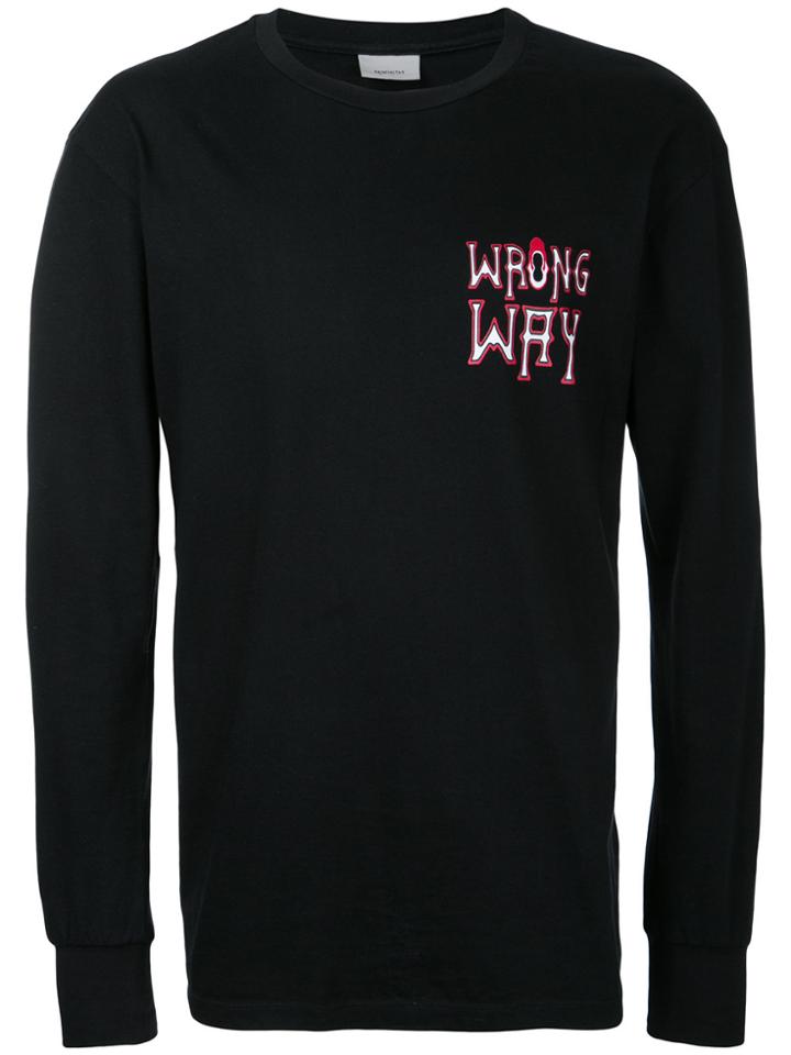 Ex Infinitas Wrong Way Long Sleeve T-shirt - Black