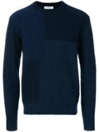 Mauro Grifoni Asymmetric Block Pattern Sweater - Blue