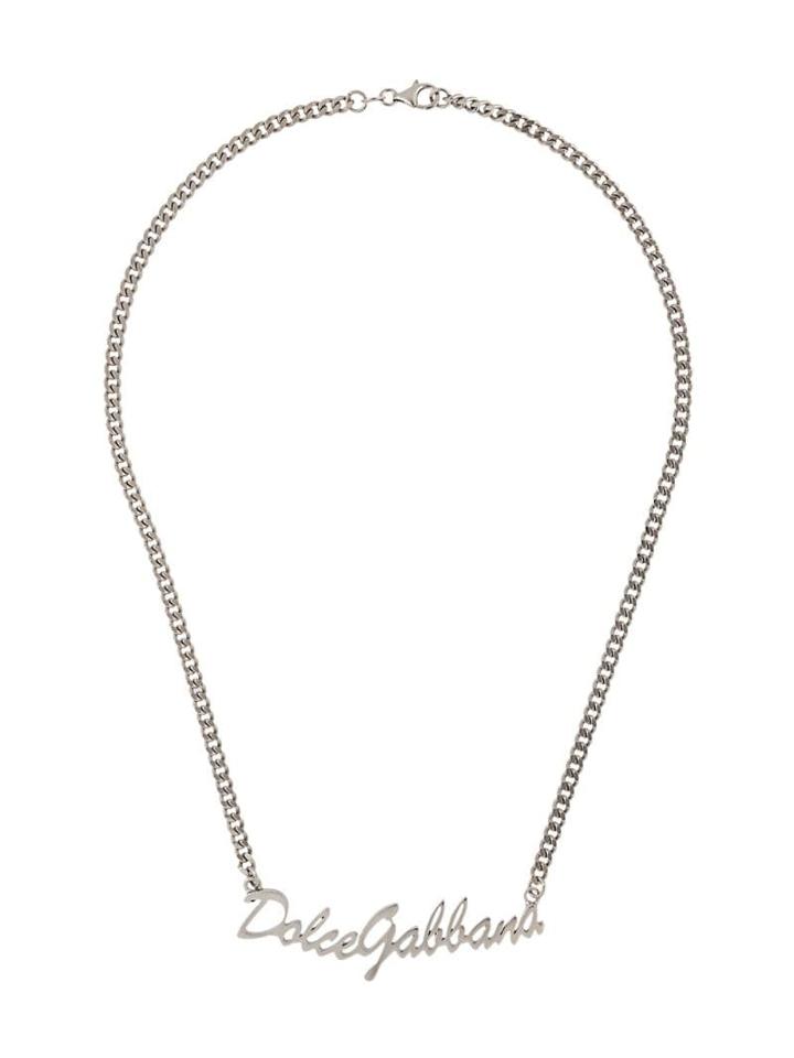 Dolce & Gabbana Logo Chain Necklace - Silver