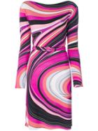 Emilio Pucci - Printed Fitted Dress - Women - Spandex/elastane/viscose - 46, Black, Spandex/elastane/viscose