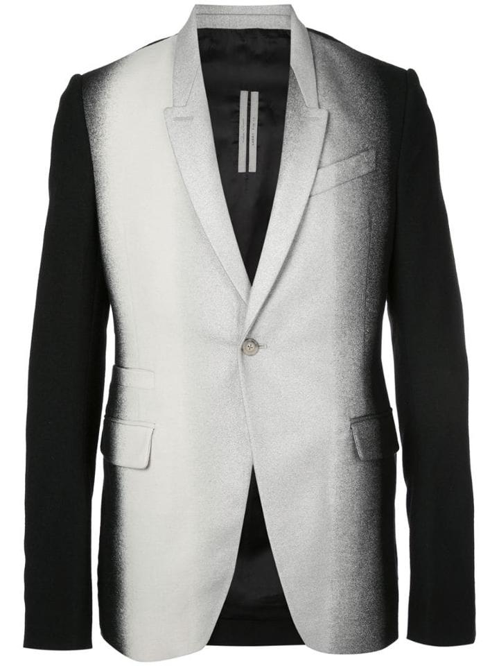 Rick Owens Spray Effect Suit Jacket - Black