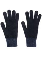 Ps Paul Smith Cable Knit Gloves - Blue