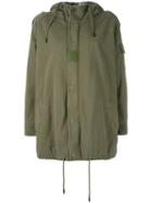 Saint Laurent - Saint Laurent 458884y052p Army Green Synthetic->polyester - Women - Cotton/rabbit Fur/polyester - 38, Women's, Cotton/rabbit Fur/polyester
