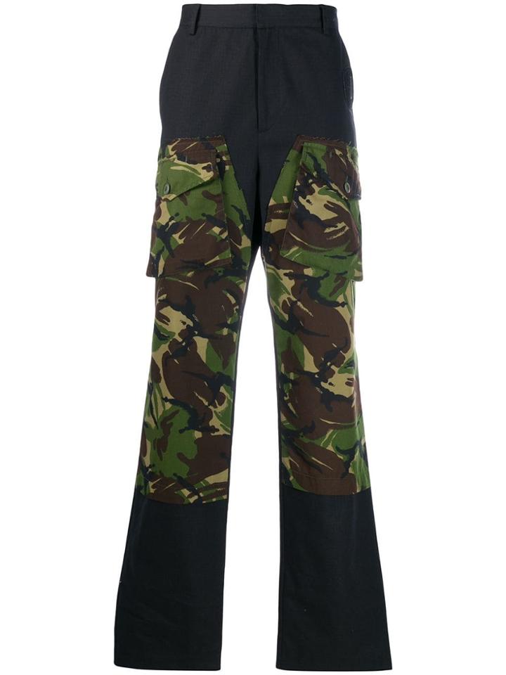 Yang Li Camo Print Trousers - Black