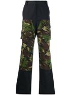 Yang Li Camo Print Trousers - Black