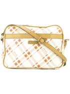Pierre Cardin Vintage Checked Shoulder Bag - White