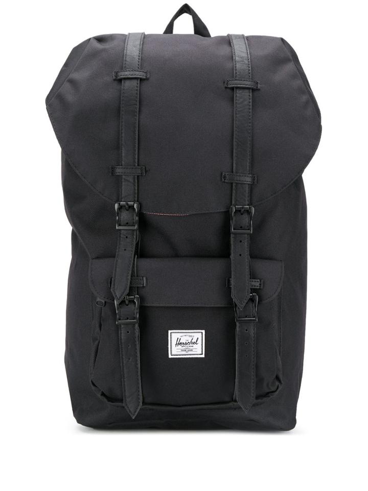 Herschel Supply Co. Little America Logo Patch Backpack - Black