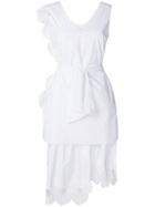 Isabelle Blanche V-neck Layered Dress - White