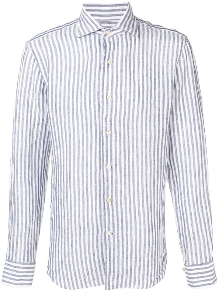 Alessandro Gherardi Regular Striped Shirt - Blue