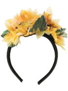 Dolce & Gabbana Floral Hairband - Yellow