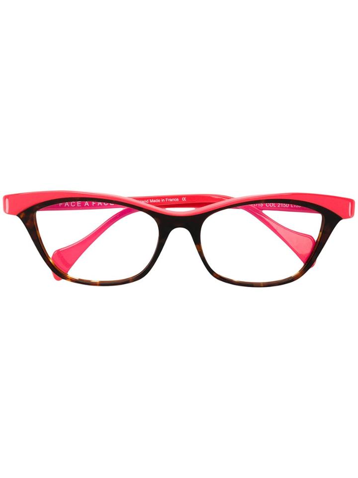 Face À Face Low Cat-eye Glasses - Pink