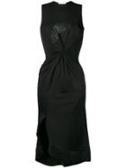 Esteban Cortazar Jersey Knotted Dress - Black
