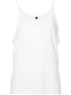 Bassike Ribbed Athletic Tank Top - White