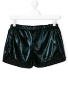 Andorine - Glossy Running Shorts - Kids - Polyester/spandex/elastane - 14 Yrs, Black