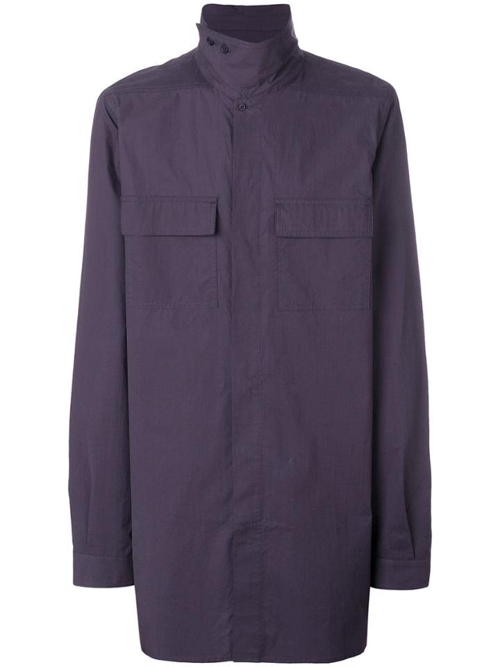 Rick Owens Drkshdw Field Shirt - Pink & Purple