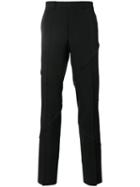 Dior Homme Stitch-detail Trousers, Men's, Size: 50, Black, Virgin Wool/viscose