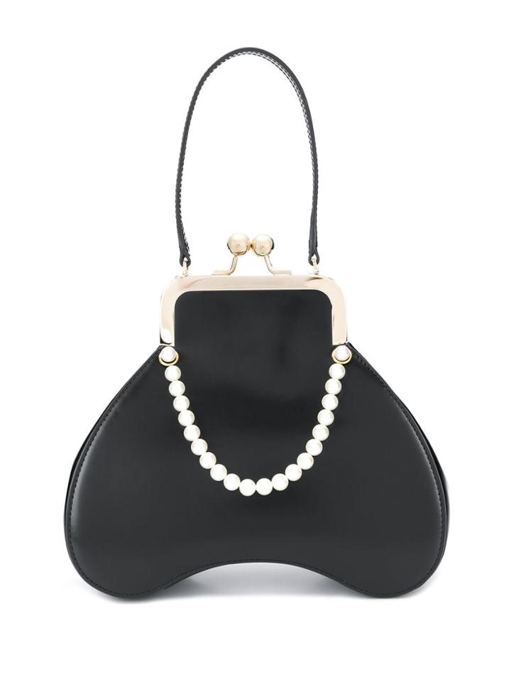Simone Rocha Baby Bean Faux Pearl-embellished Top-handle Bag - Black