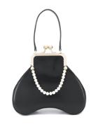 Simone Rocha Baby Bean Faux Pearl-embellished Top-handle Bag - Black