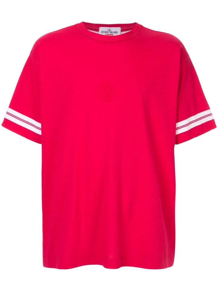 Supreme Stone Island Short Sleeve Top - Red