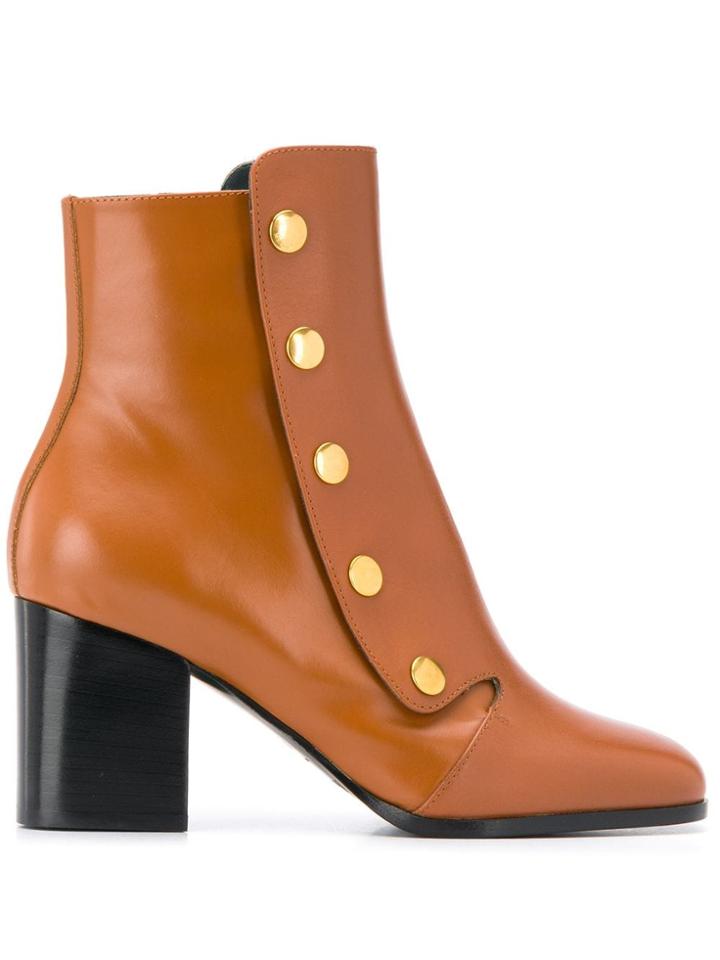 Mulberry Marylebone 70 Smooth Boots - Brown