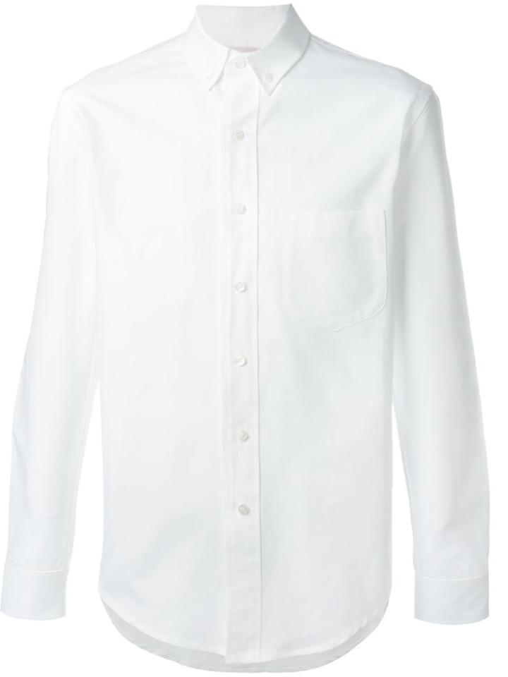 Palm Angels Button Down Shirt, Men's, Size: 52, White, Cotton