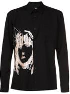 Yohji Yamamoto Sequin Embroidery Shirt, Men's, Size: 3, Black, Wool
