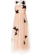 Red Valentino Embellished Tulle Dress - Nude & Neutrals