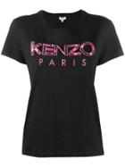 Kenzo Peonies Logo T-shirt - Black