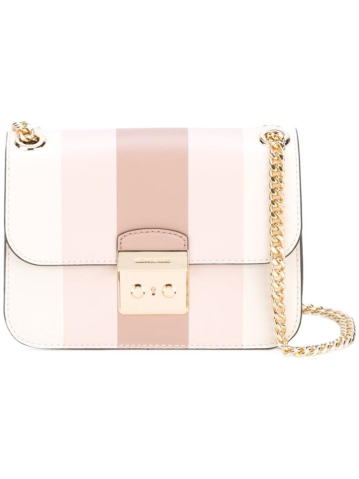 Michael Kors - Foldover Shoulder Bag - Women - Leather - One Size, Women's, Pink/purple, Leather