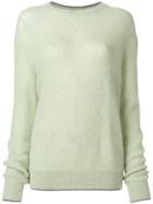 Christopher Kane Metallic Trim Jumper - Green