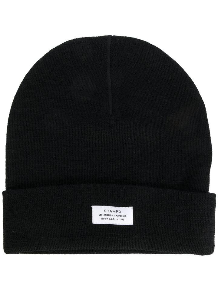 Stampd Logo Patch Beanie - Black