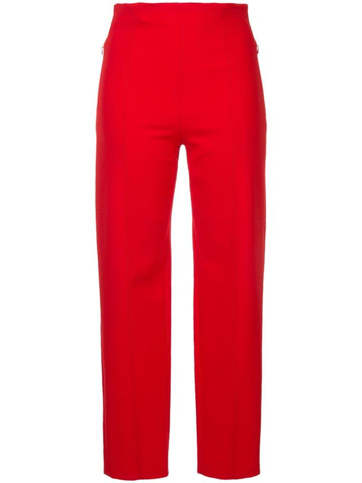 Dion Lee Straight Leg Cropped Trousers - Red