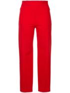 Dion Lee Straight Leg Cropped Trousers - Red