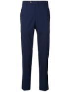 Pt01 Slim-fit Pleated Trousers - Blue