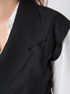 Moohong Layered Short Sleeve Blazer - Black