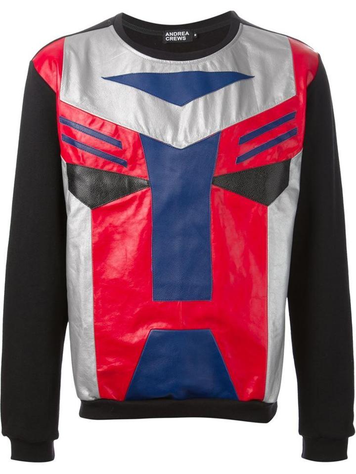 Andrea Crews 'cybertron' Patchwork Sweatshirt