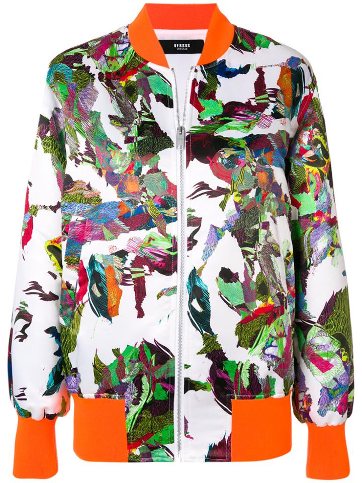 Versus Printed Bomber Jacket - Multicolour