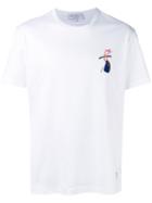 Salvatore Ferragamo Chest-print T-shirt, Men's, Size: Small, White, Cotton