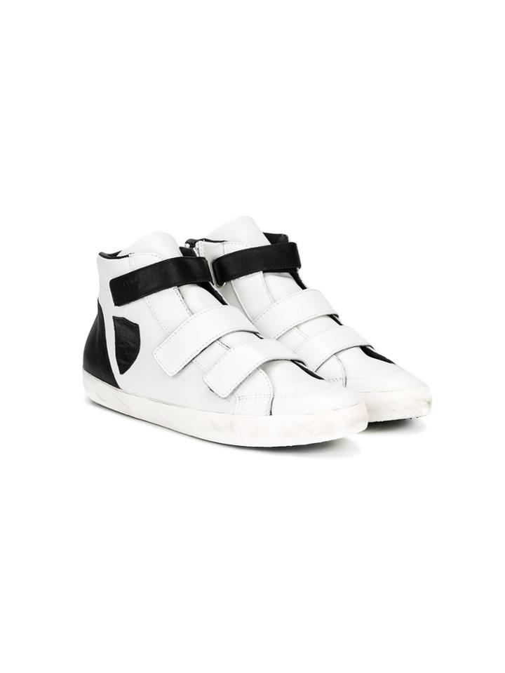 Philippe Model Kids Teen High-top Sneakers - White