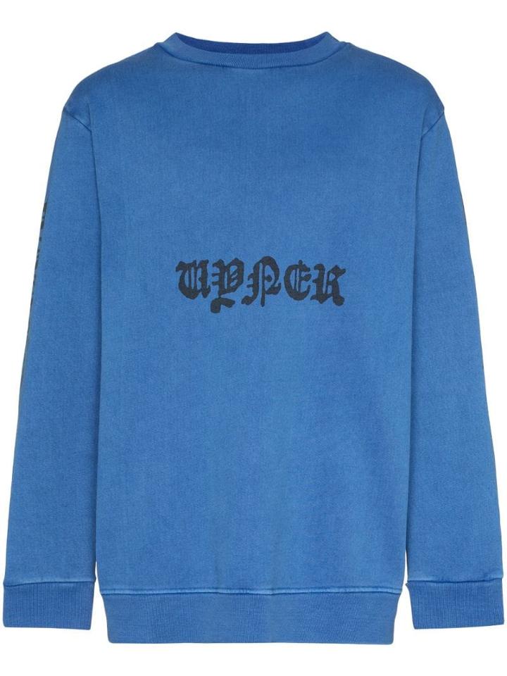 Vyner Articles Logo Print Sweatshirt - Blue